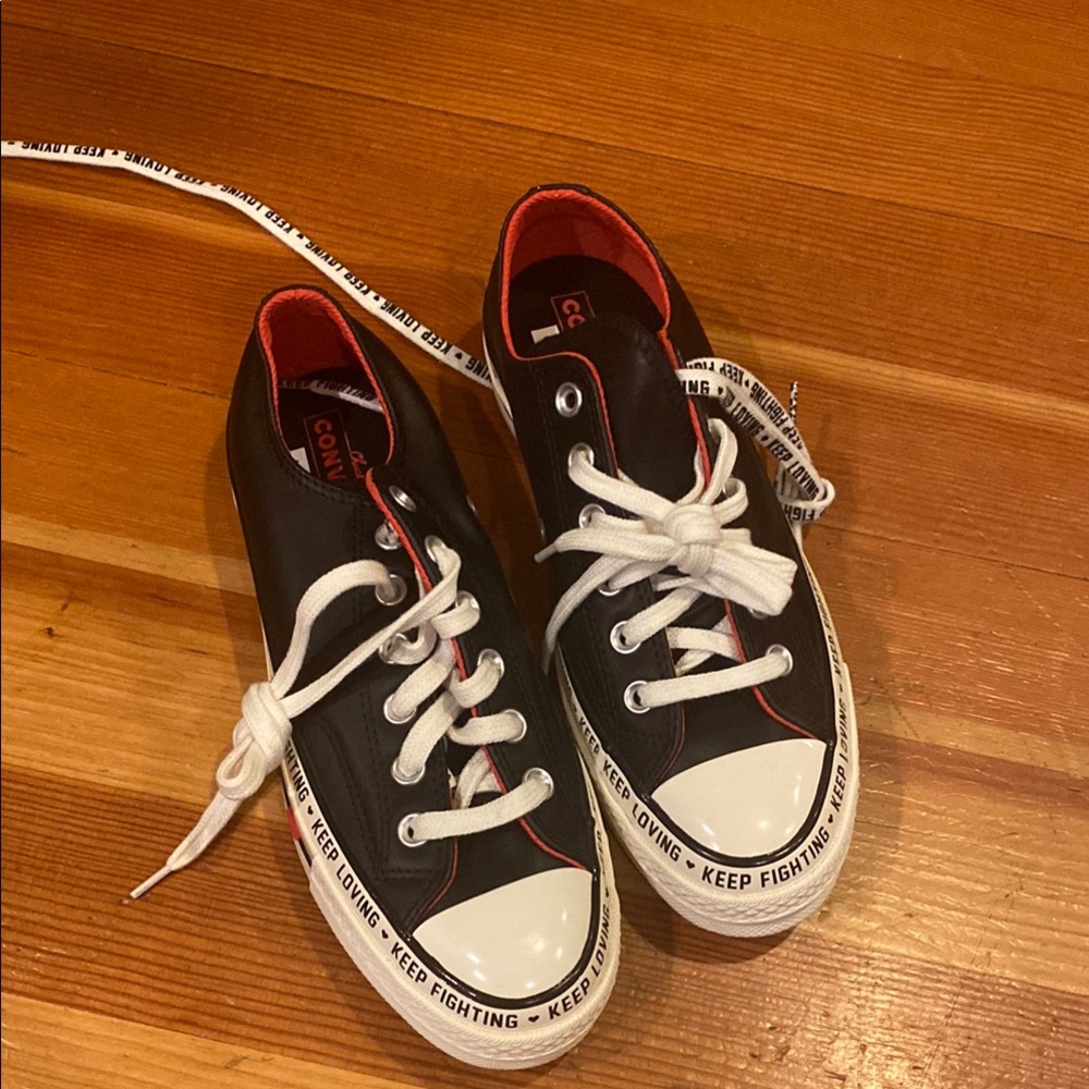 Converse women’s Chuck 70 low GOAT Black and Red Sneakers